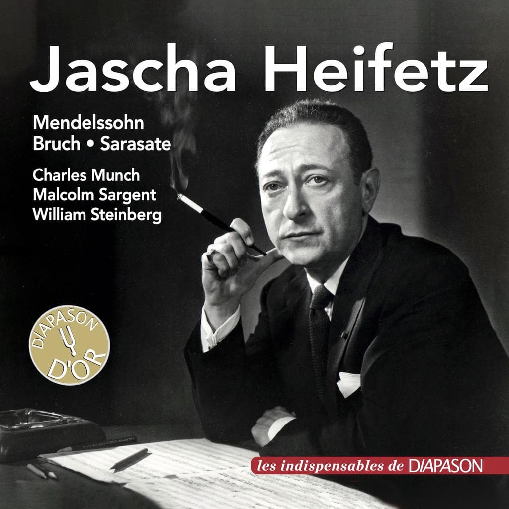 [ 古典&小提琴 ] 亚莎·海菲兹（Jascha Heifetz）: Works by Bruch, Mendelssohn & Sarasate：黄金时代的无瑕琴音